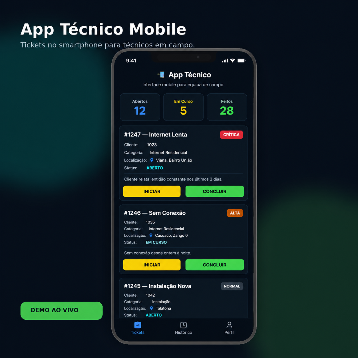 App Técnico Mobile